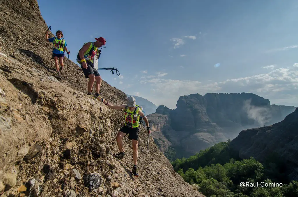 Sentier technique du trek sur notre parcours du raid Aran 2018