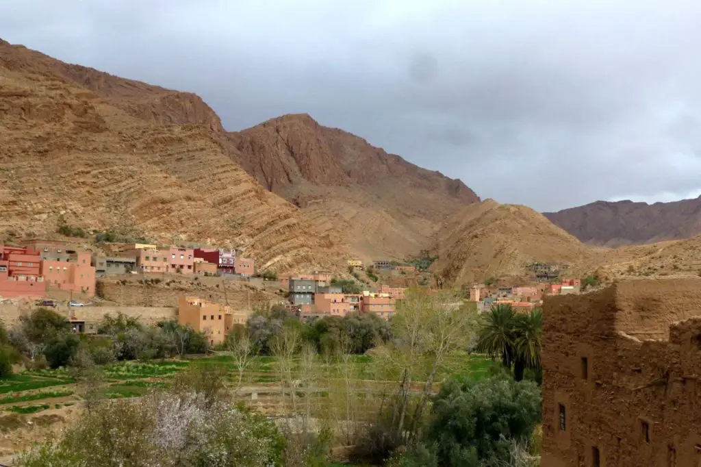 Le vieux village de Todgha durant notre séjour grimpe dans les gorges du Todgha 