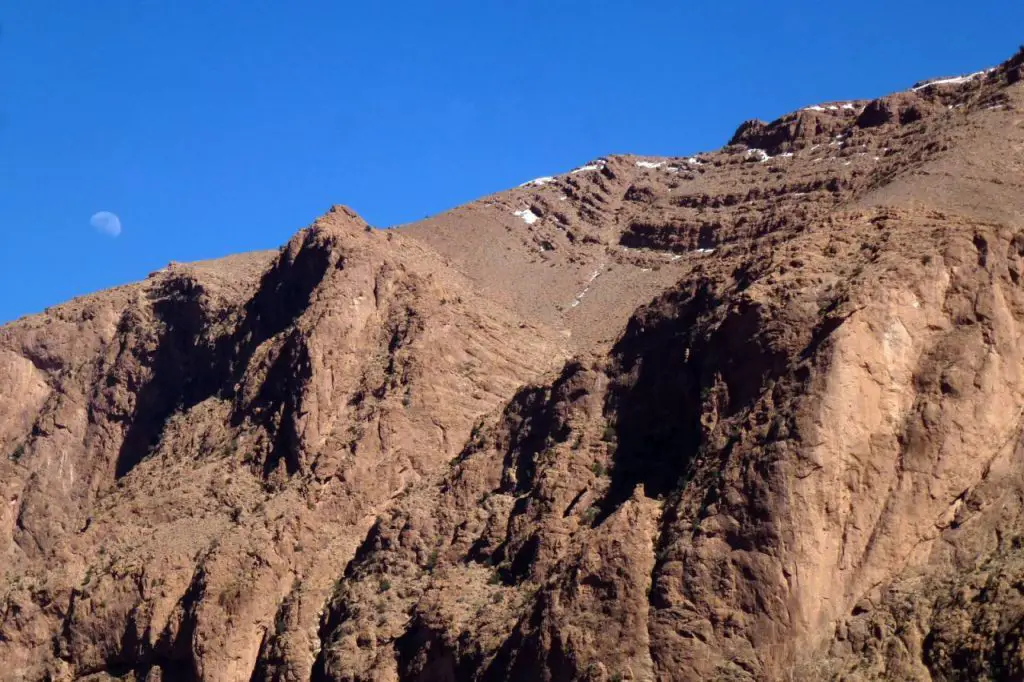 Massif de Todgha pendant le séjour escalade dans les gorges du Todgha 