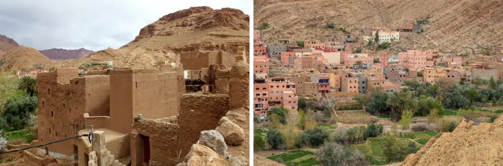 Le village de Todgha pendant le séjour escalade dans les gorges du Todgha 