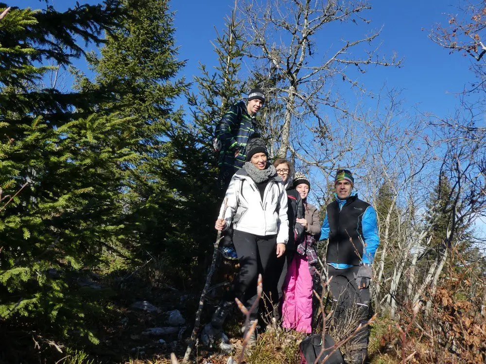 Bois de Ban en famille pendant le Jura Peak Challenge 
