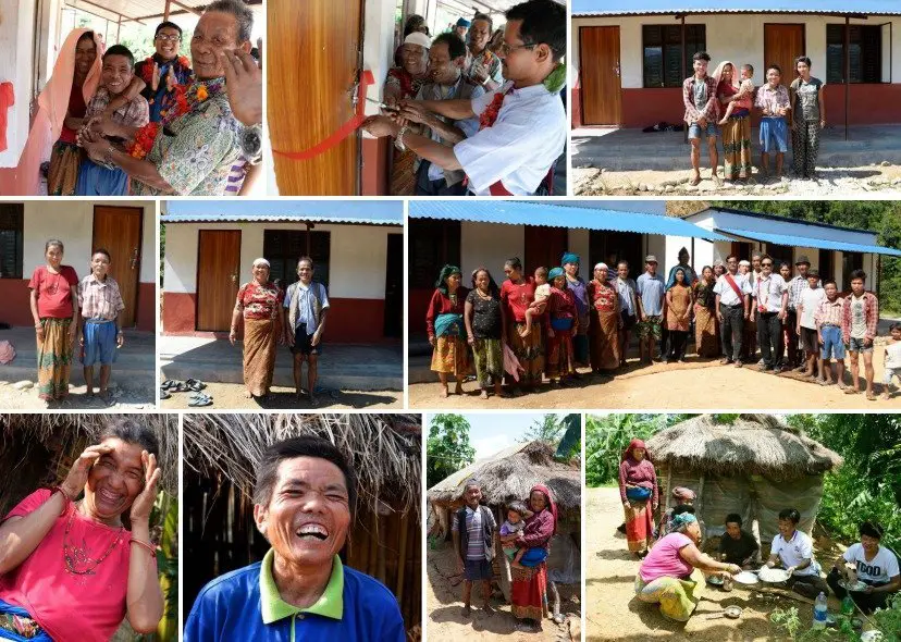 EEF (fond d'urgence pour les tremblements de terre) à Basuri Khola, Gorkha