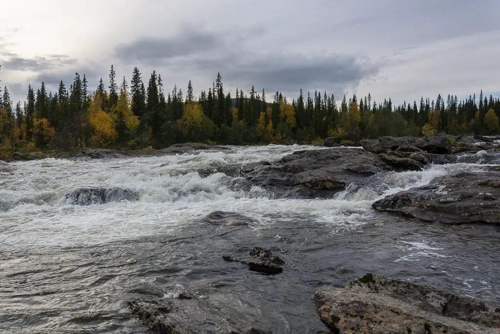 Les rapides de Kvikkjokk