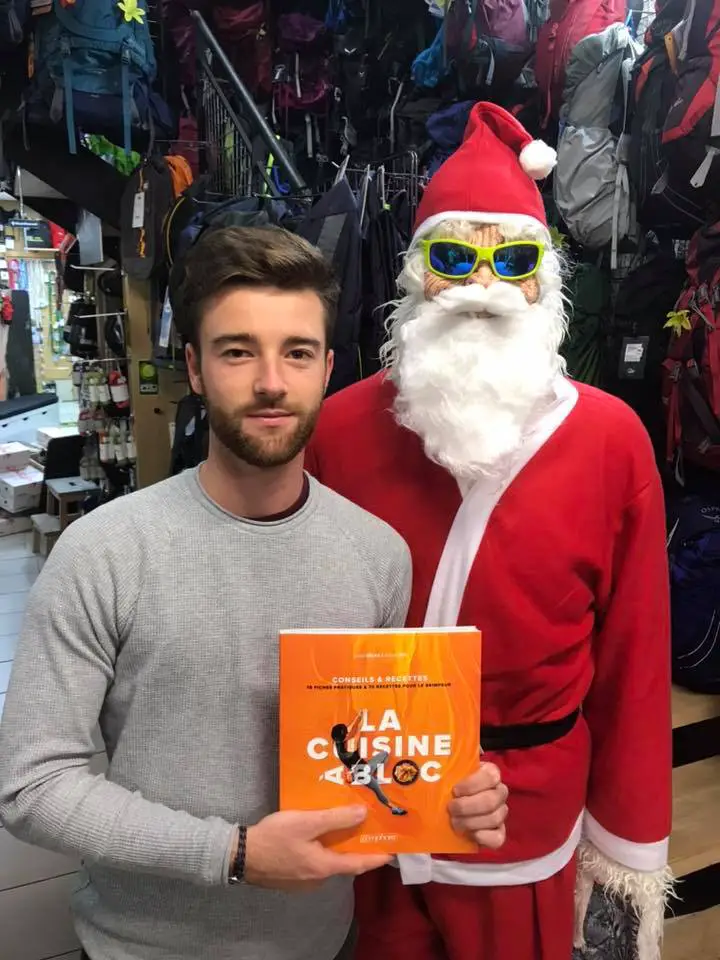 Livre La cuisine à bloc gagné durant l'évenement Bien manger pour bien grimper Livre La cuisine à bloc gagné durant l