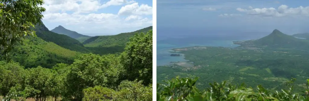 Vues des gorges de la rivière noire pendant le voyage à l’Île Maurice