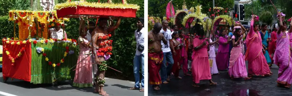 Thaipoosam Cavadee durant mon voyage à l’Île Maurice