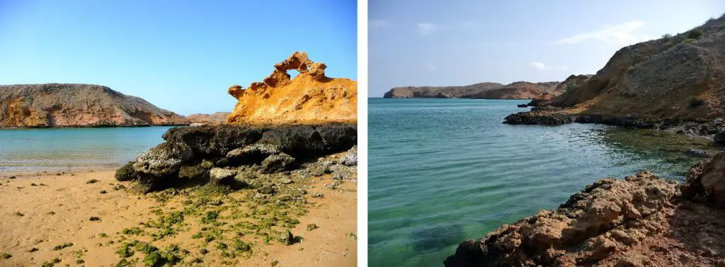 Criques magnifiques lors de notre voyage à Oman