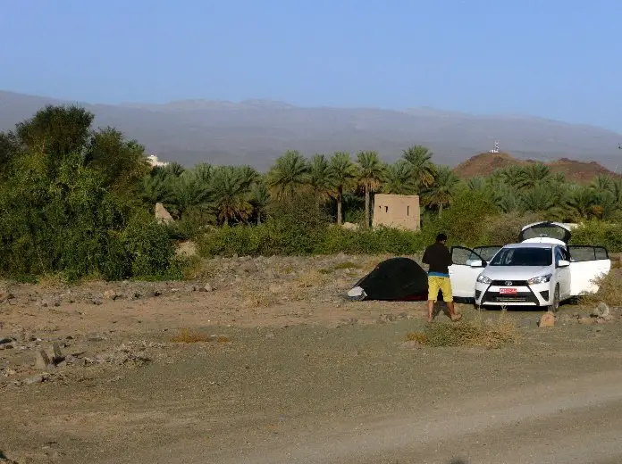 Bivouac à Al Hamra, Oman