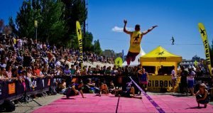 Slack au Fise de Montpellier Contest Gibbon