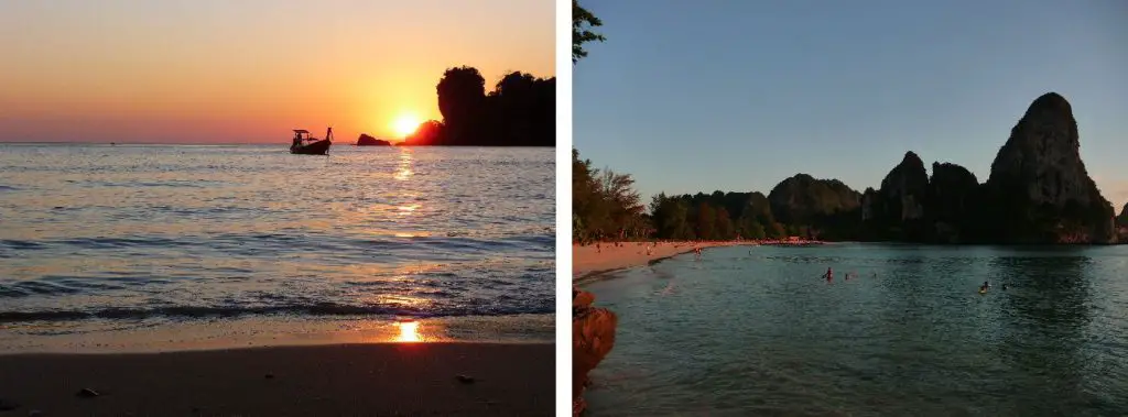 Un coucher de soleil à Tonsaï en Thaïlande