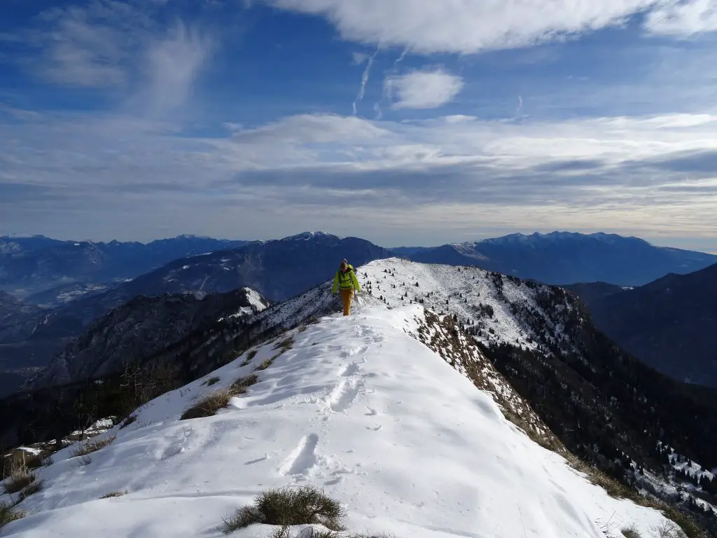 Ingrid FARGE sur les crètes italiennes en trail longue distance