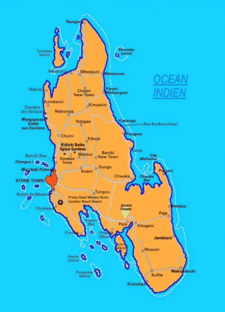 Ile de Zanzibar dans l