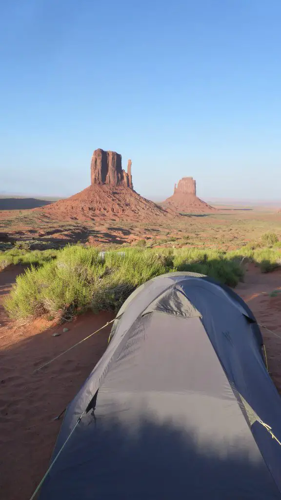 Camping à Monument Valley durant notre roadtrip Etats-Unis