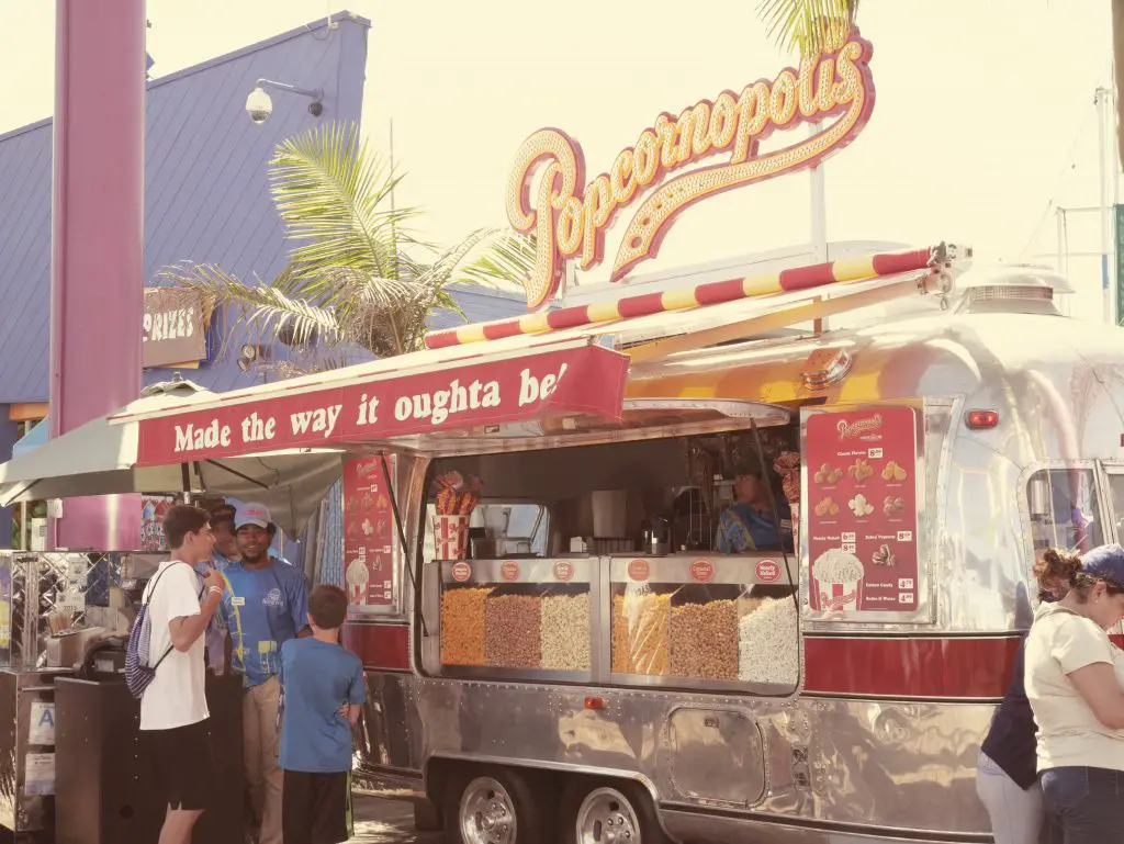 Camion Pop Corn souvent rencontré durant notre Roadtrip aux Etats-Unis