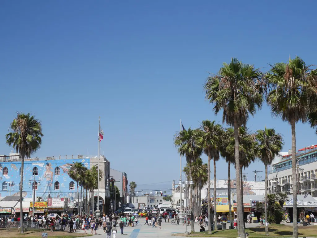 Le quartier décontracté de Venice à Los Angeles