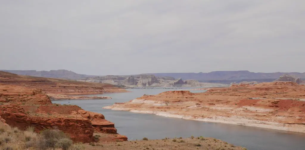 vue sur le lac Powell, de Wahweap Overlook