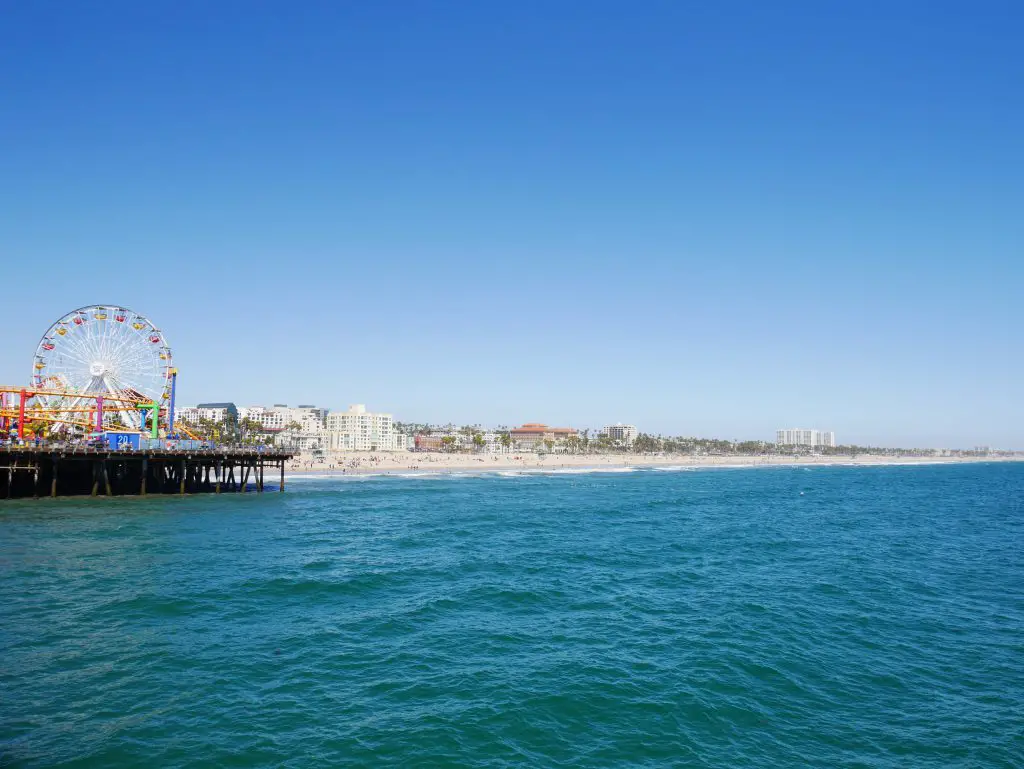 La jetée de Santa Monica à Los Angeles