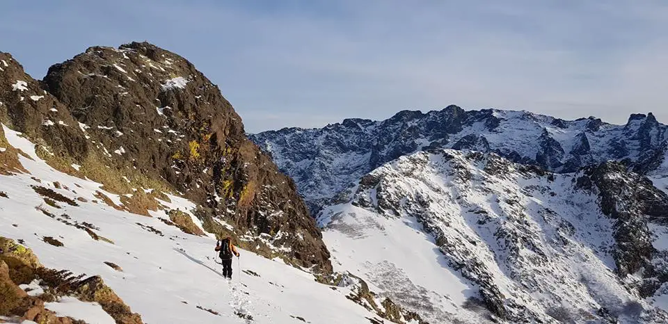 Arrivée sous la Punta Ghjalla en Corse