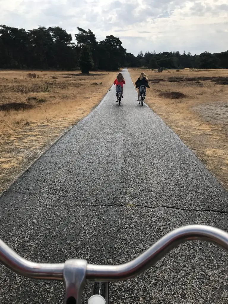 Balade en vélo en direction du musée Kröller-Müller