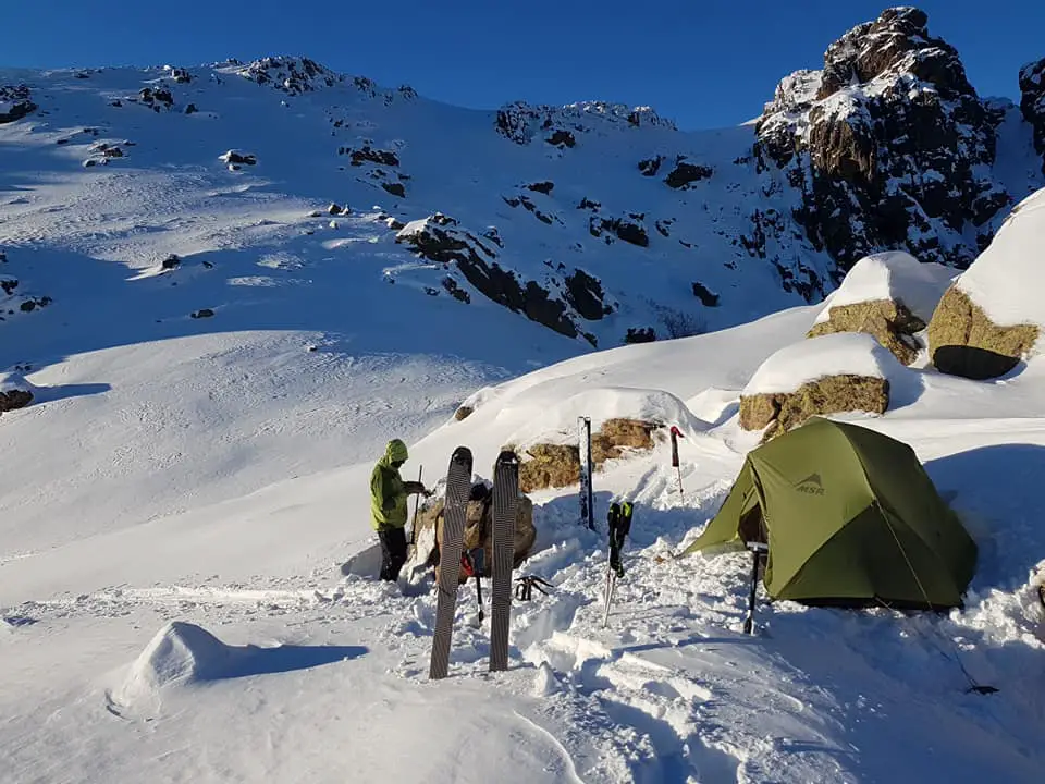 Bivouac à côté de bocca meria