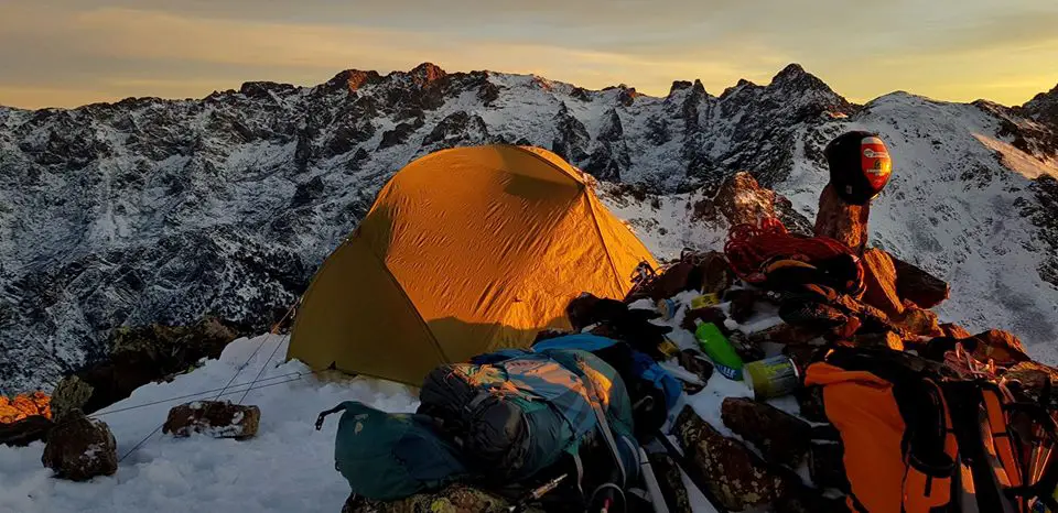 Bivouac au sommet de la Punta Ghjalla