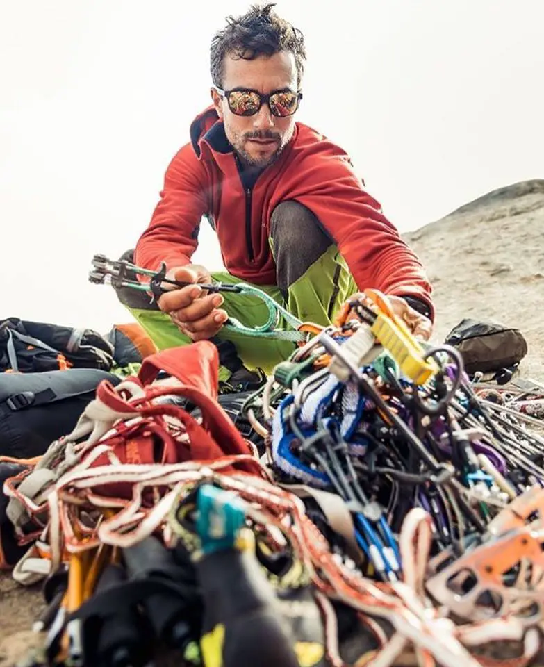 Christophe Dumarest avec ses coinceurs macaniques et friends Totem Cam