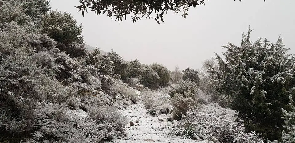 Départ de la traversée hivernale de la Corse sous la neige