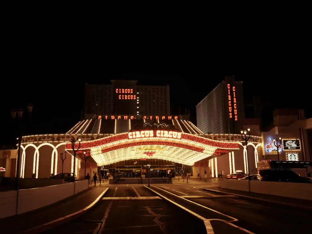 Hotel Circus Circus à Las Vegas durant notre roadtrip Etats-Unis