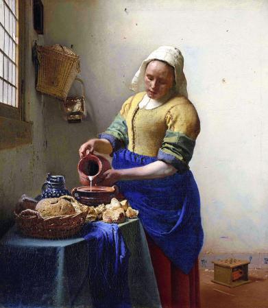 La Laitière du peintre Hollandais Johannes VERMEER