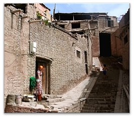 La ville de Kashgar Ouïghour en Chine