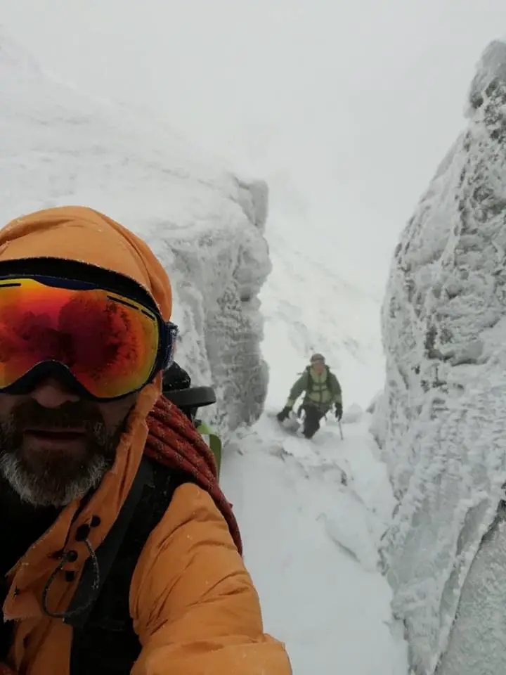 Marc CONSTANT à la Montée pour la punta Stranciacone