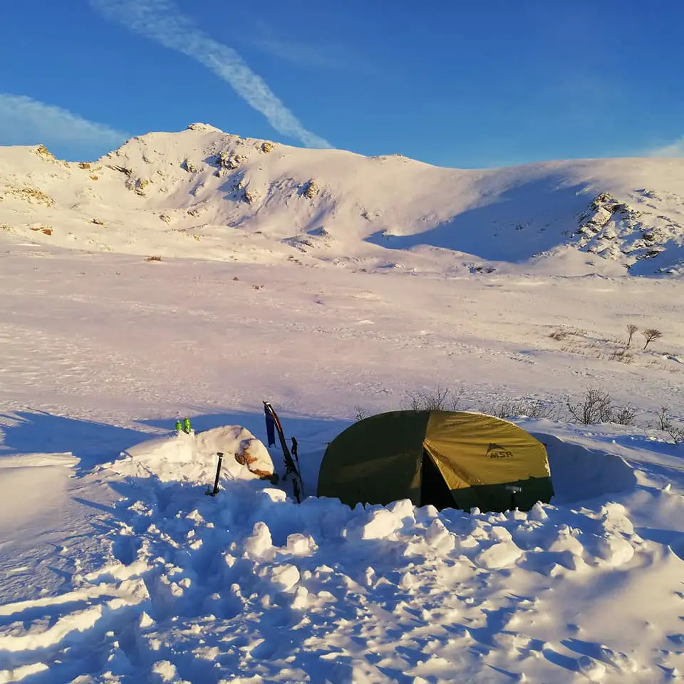 Notre bivouac avant notre étape du jour