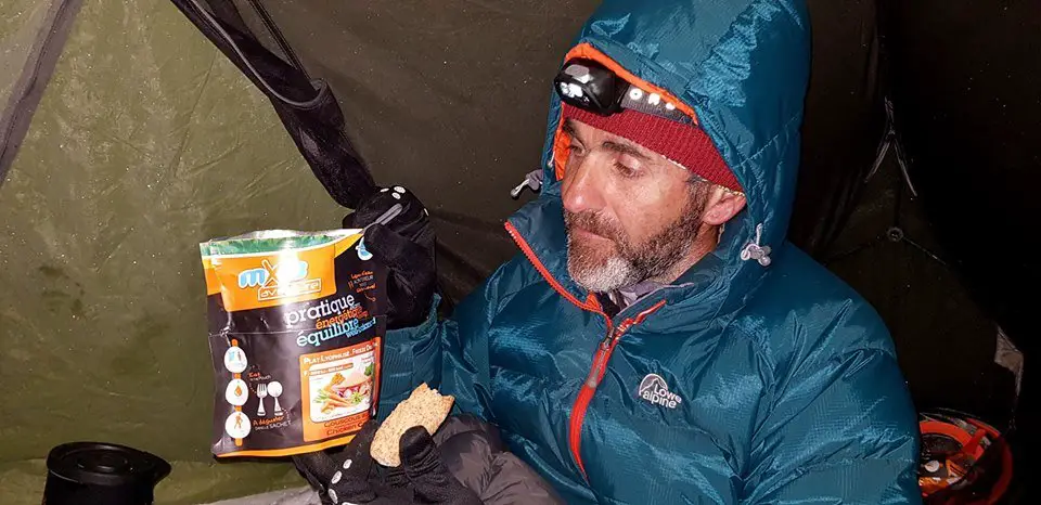 On prend des forces. Repas hivernal avec les lyophilisés MX3