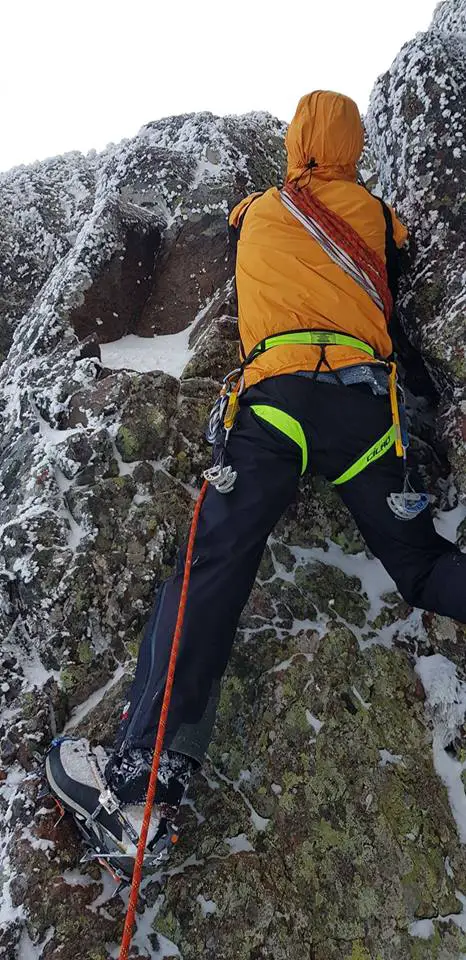 Première escalade pour Marc CONSTANT pour atteindre le sommet du Capu a u Dente en Corse
