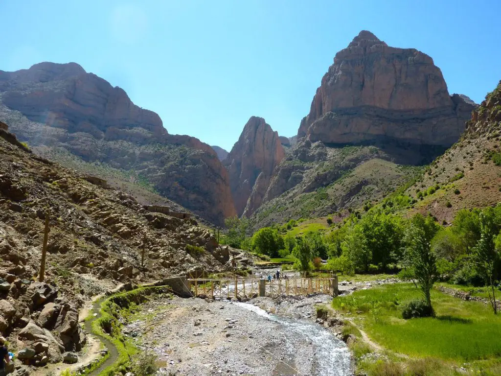 Les falaises de Taghia au Maroc