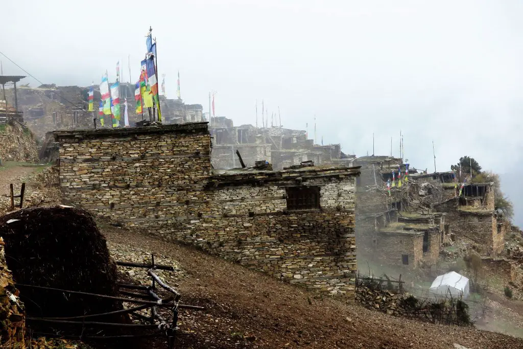 Village tibétain de GHYARU situé à 3700 mètres d’altitude