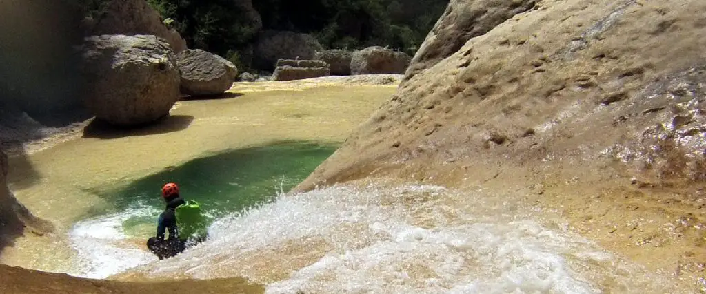 canyoning en Sierra de guara avec le canyon du Mascun en Espagne