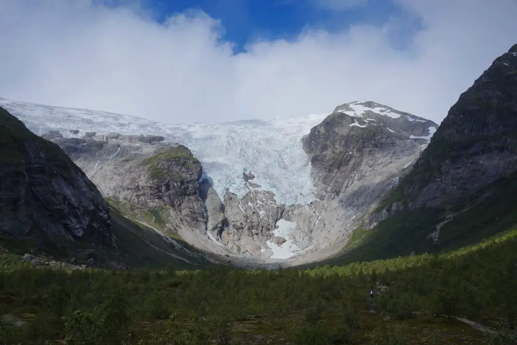 glacier Bergsetbreen en Norvège