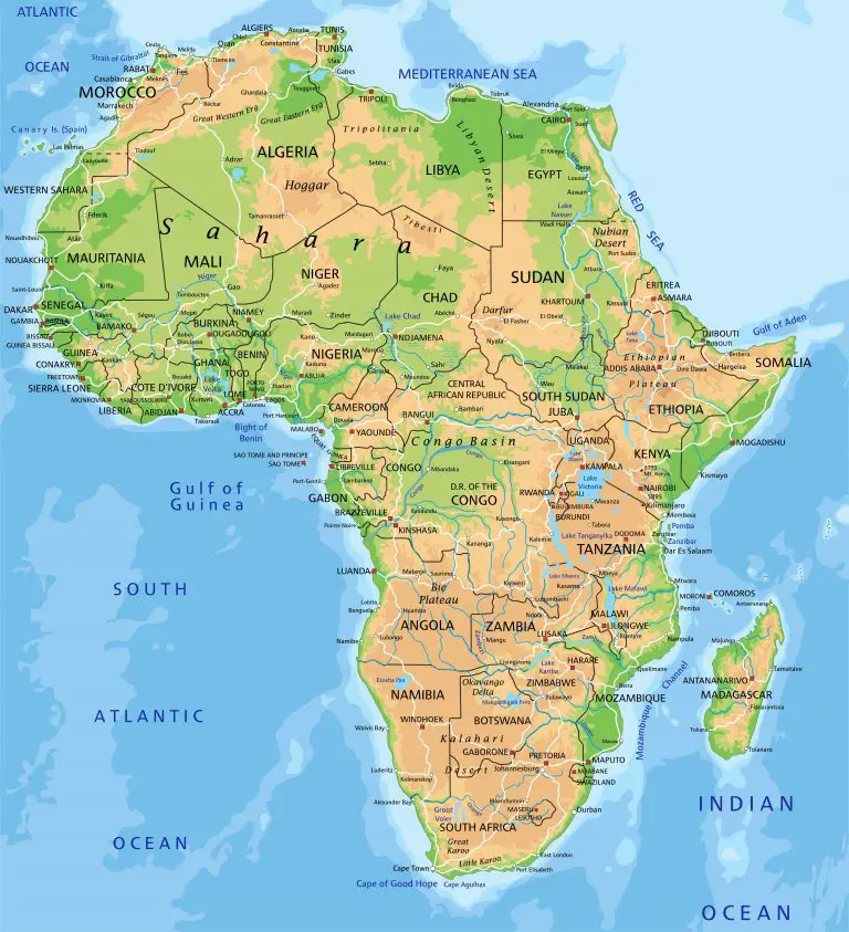 Carte de l'Afrique