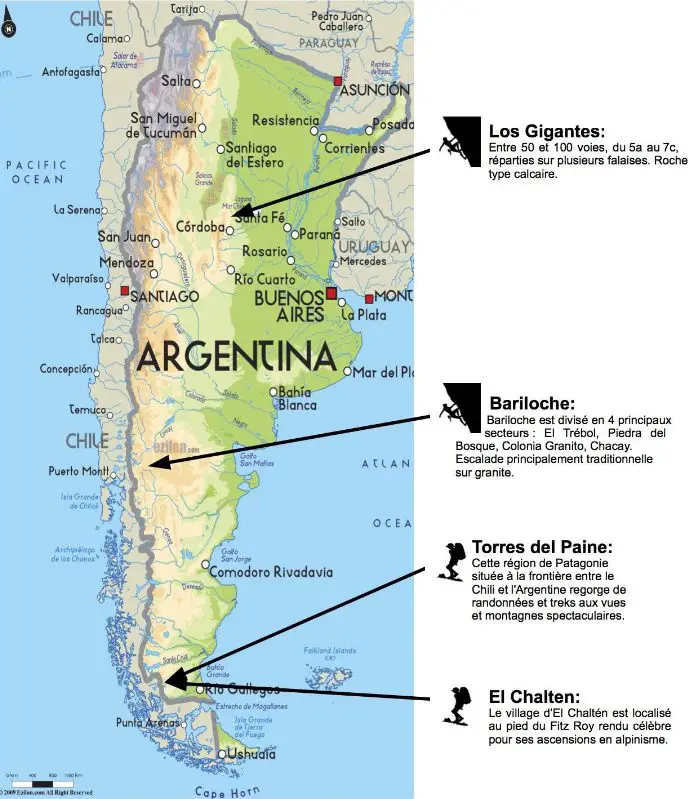 Escalade, Trekking et randonnée en Argentine et Patagonie durant notre voyage en Amérique du Sud