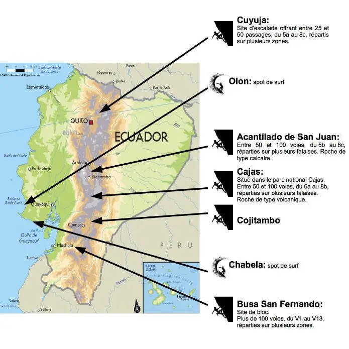 Escalade et surf en Equateur durant notre voyage en Amérique du Sud