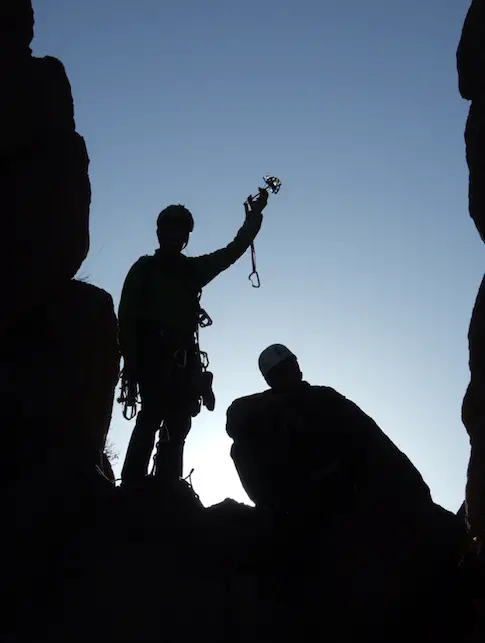 Stage d’escalade en terrain d’aventure au Caroux