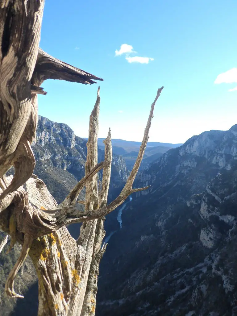 Vue depuis le relais dans le cade de « la fête des nerfs » au Verdon