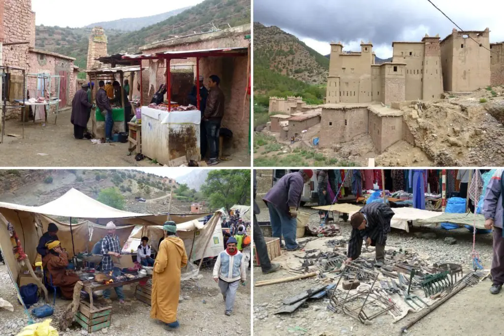 Visite du souk de Zaouiat Ahansal au Maroc