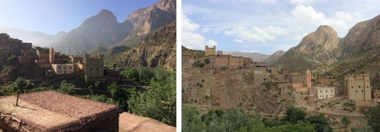 Zaouiat ahansal dans les montagnes berberes au Maroc