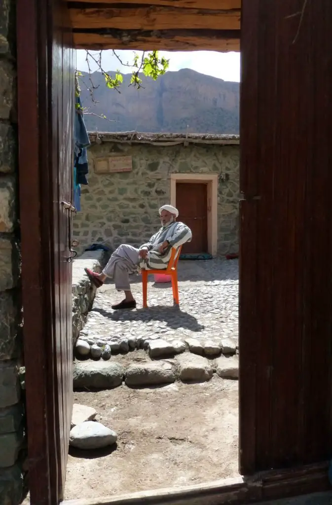 Retour au gite de Taghia au Maroc