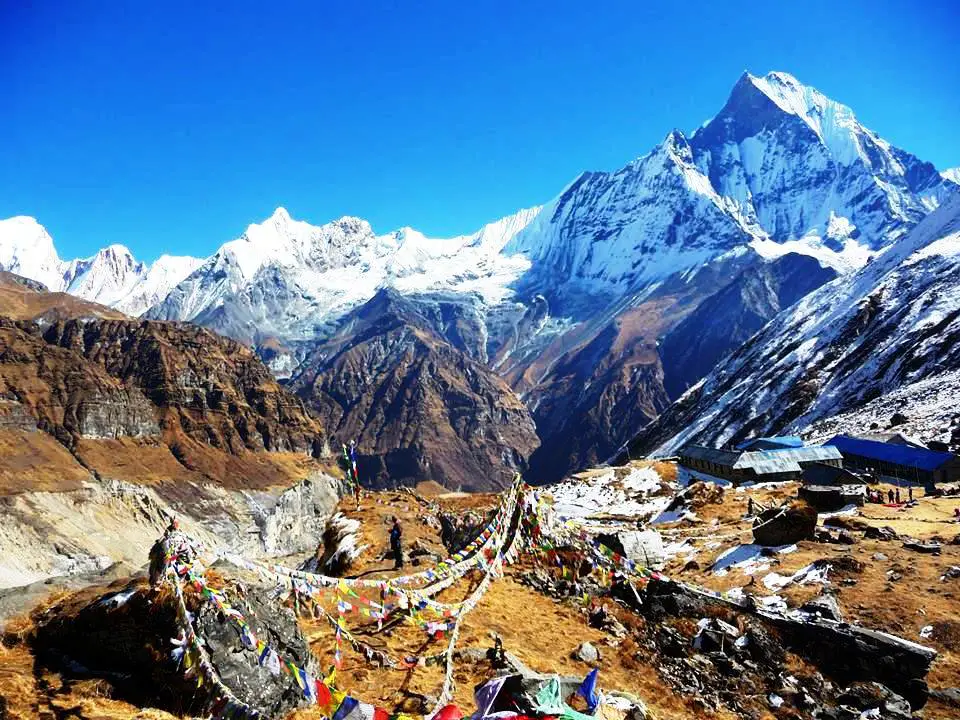 Camp de Base de l’Annapurna (4130m) et Machappuchare (6993m), Népal