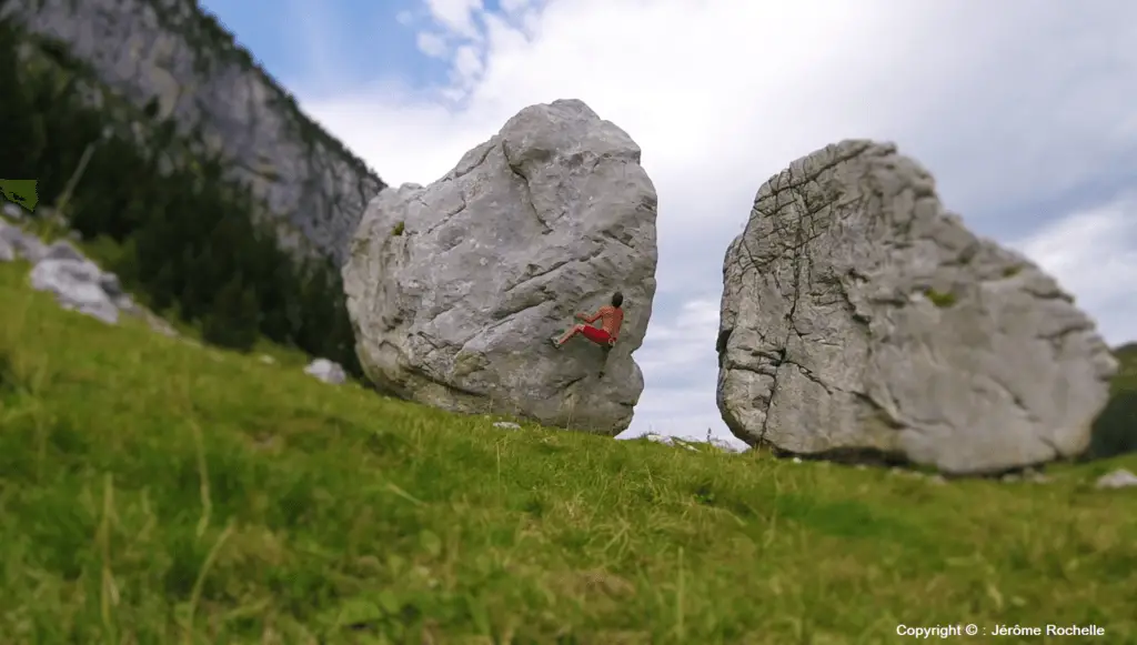 Jérôme ROCHELLE escalade au col Alpette en Chartreuse