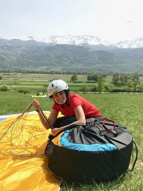 Marion PRIGENT du blog de Madame Voyage en parapente