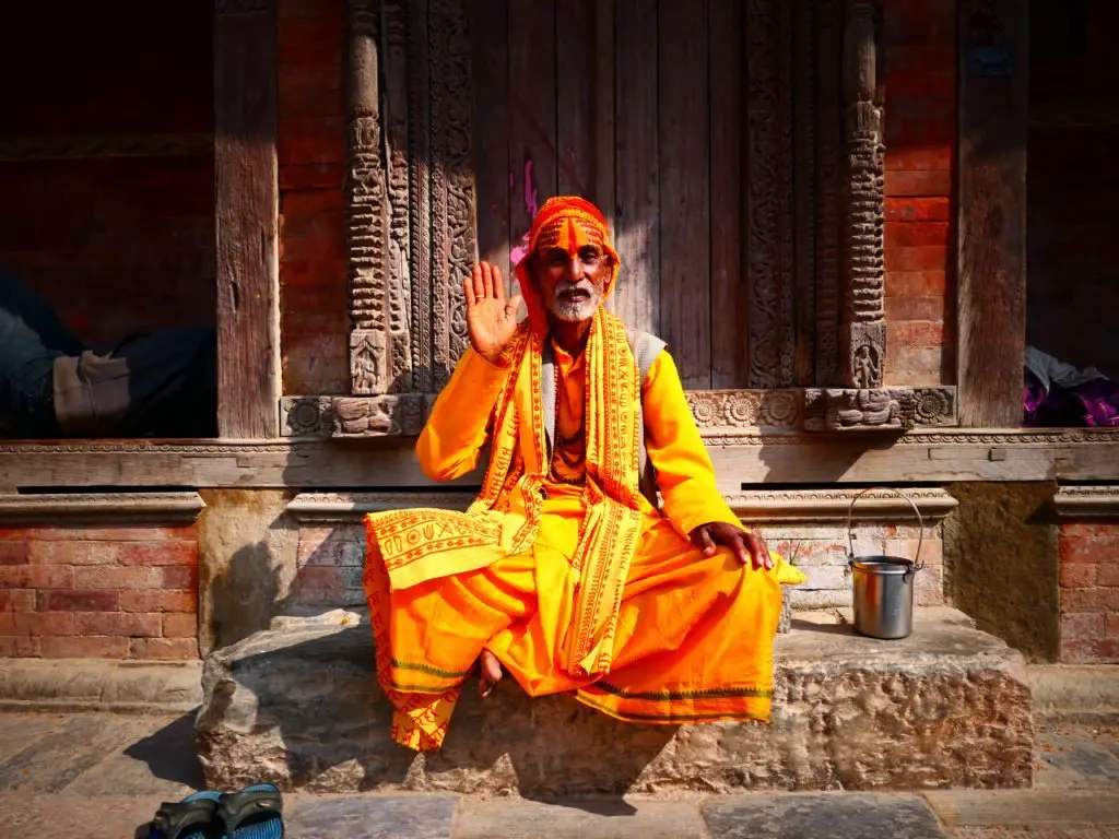 Sadhù à Katmandou Durbar Square, Népal